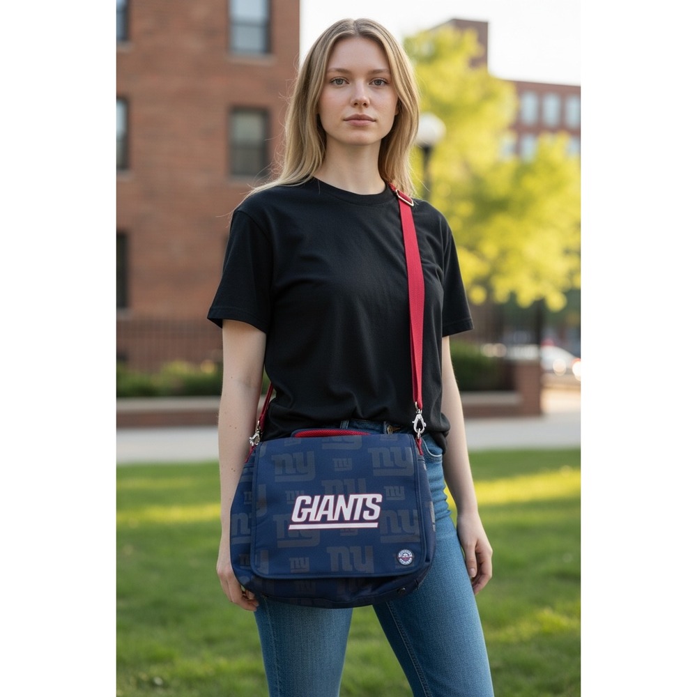 NFL‎ New York Giants Messenger Bag Backpack Convertible Navy Blue Red Crossbody